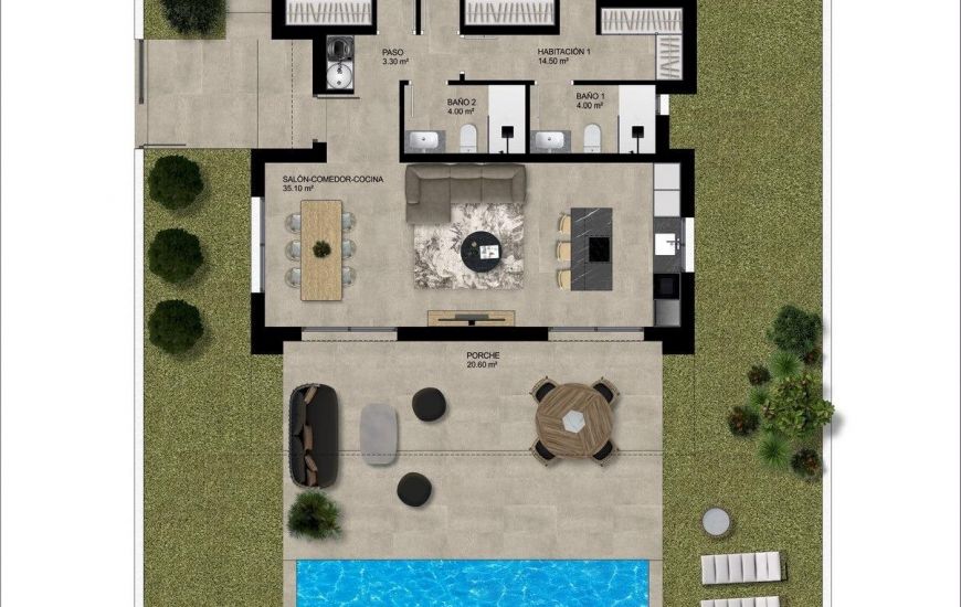 Nueva construcción  - Villa - Hondón de las Nieves